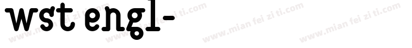 wst engl字体转换